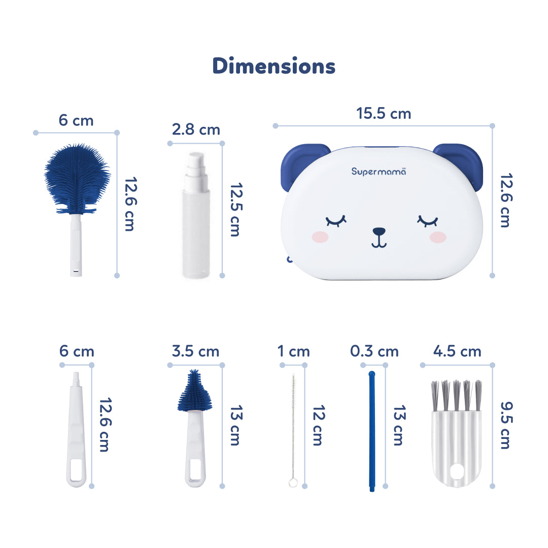 Portable Baby Bottle Brush Set